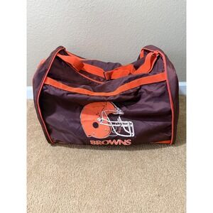 Cleveland Browns NFL Licensed Duffel Bag Orange Brown Vintage Super Bowl